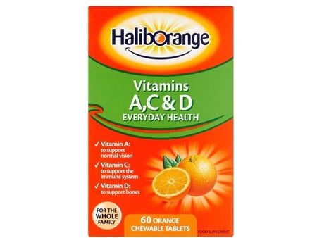 Haliborange Vitamins A C & D Chewable Tablets (60 Pack) Online