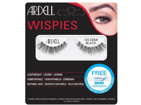 Ardell Lashes Demi Wispies Black 120 (1 Pair with FREE DUO Adhesive) Discount