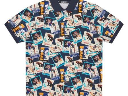 Billionaire Boys Club Ski Print Piquet Multi Polo Shirt Cheap