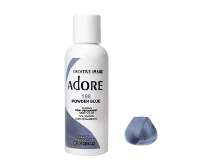 Adore Semi Permanent Hair Color #198 Powder Blue 118ml For Discount