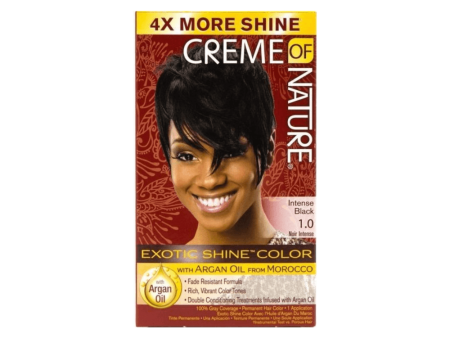 Creme of Nature Exotic Shine Color with Argan Oil #1.0-Intense Black For Discount