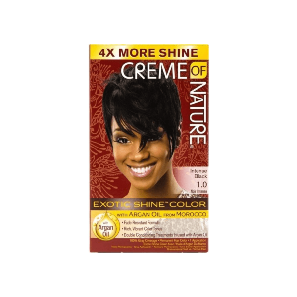 Creme of Nature Exotic Shine Color with Argan Oil #1.0-Intense Black For Discount