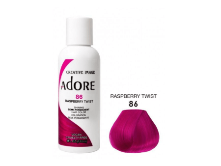 Adore Semi Permanent Hair Color #86 Rasberry Twist 118ml Online Hot Sale