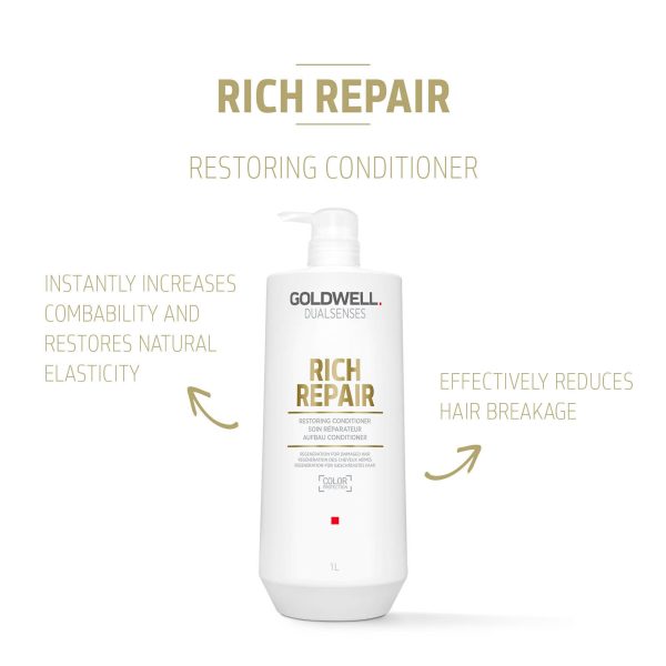 Goldwell Dualsenses Rich Repair Restoring Conditioner 1000ml Hot on Sale