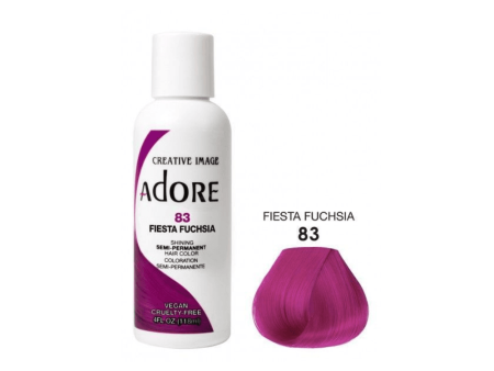 Adore Semi Permanent Hair Color #83 Fiesta Fuchsia 118ml Sale