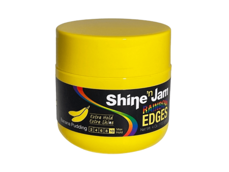 Ampro Shine  n Jam Extra Hold Banana Pudding Rainbow Edges Gel 113.5g Fashion