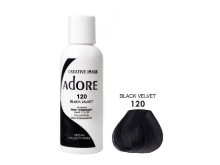 Adore Semi Permanent Hair Color #120 Black Velvet 118ml For Sale