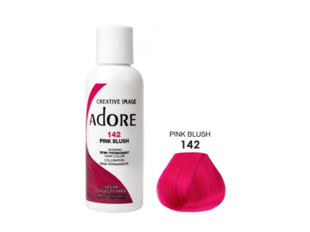 Adore Semi Permanent Hair Color #142 Pink Blush 118ml Online now