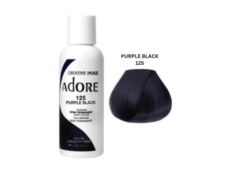 Adore Semi Permanent Hair Color #125 Purple Black 118ml Fashion