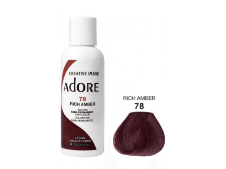 Adore Semi Permanent Hair Color #78 Rich Amber 118ml Online