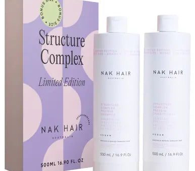 Nak Structure Complex Shampoo and Conditioner 500ml Duo Pack Fashion