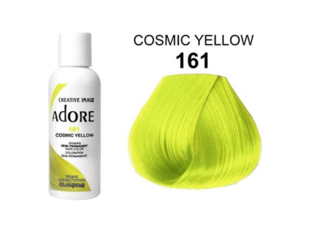 Adore Semi Permanent Hair Color #161 Cosmic Yellow 118ml Online Hot Sale