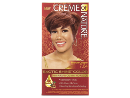 Creme of Nature Exotic Shine Color with Argan Oil #7.64-Bronze Copper Hot on Sale