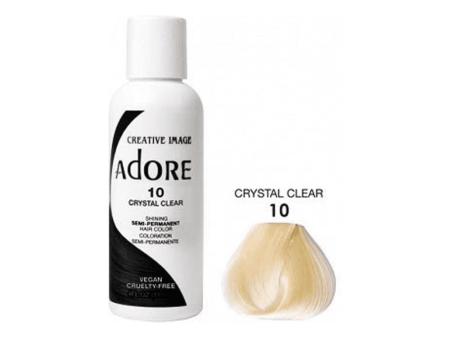 Adore Semi Permanent Hair Color #10 Crystal Clear 118ml For Sale