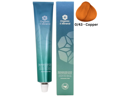 Organic & Mineral Permanent Hair Colour 120ml - 0 43 Copper Online Sale