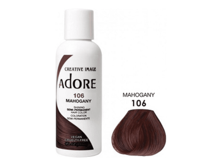 Adore Semi Permanent Hair Color #106 Mahogany 118ml Sale