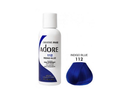 Adore Semi Permanent Hair Color #112 Indigo Blue 118ml Online