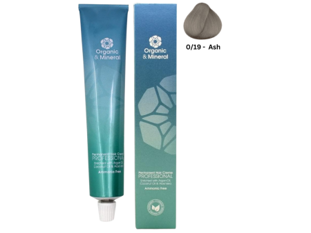 Organic & Mineral Permanent Hair Colour 120ml - 0 19 Ash Online Sale