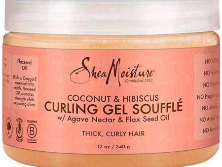 Shea Moisture Coconut & Hibiscus Curling Gel Soufflé 340g For Discount