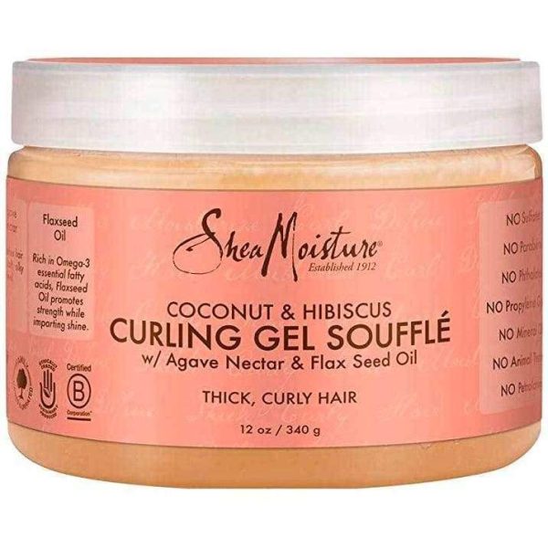 Shea Moisture Coconut & Hibiscus Curling Gel Soufflé 340g For Discount