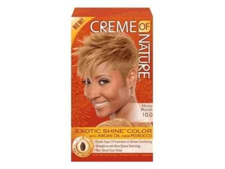 Creme of Nature Exotic Shine Color with Argan Oil #10.0-Honey Blonde Online Sale