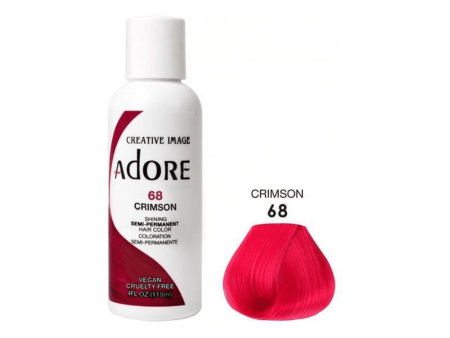 Adore Semi Permanent Hair Color #68 Crimson 118ml Discount