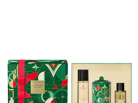 Glasshouse Fragrances KYOTO IN BLOOM Fragrance Trio Gift Set Fashion