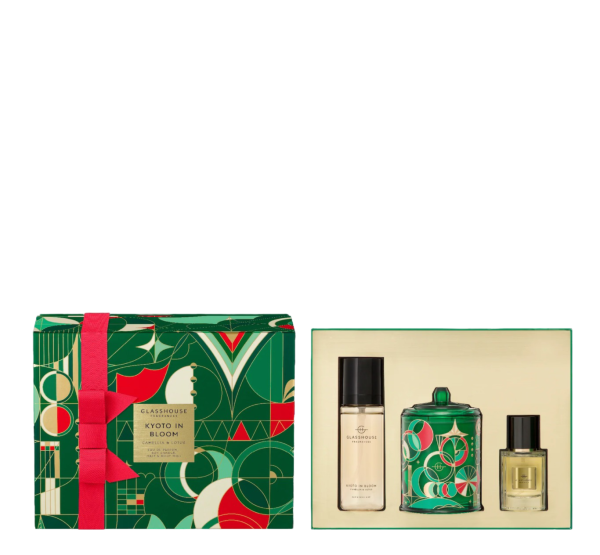 Glasshouse Fragrances KYOTO IN BLOOM Fragrance Trio Gift Set Fashion