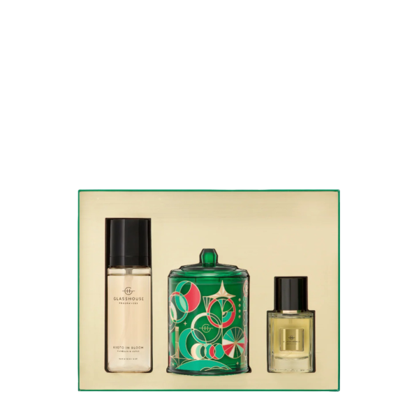 Glasshouse Fragrances KYOTO IN BLOOM Fragrance Trio Gift Set Fashion