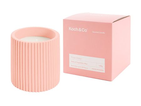 Koch & Co Scented Candle Evelyn II Rose Water 180g on Sale